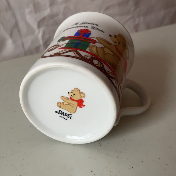 Vintage Papel Coffee Mug A SPECIAL CHRISTMAS WISH Japan Holiday Gift Collectible - Picture 3 of 3